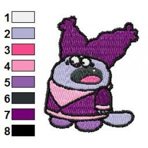 Surprised Chowder Embroidery Design 02